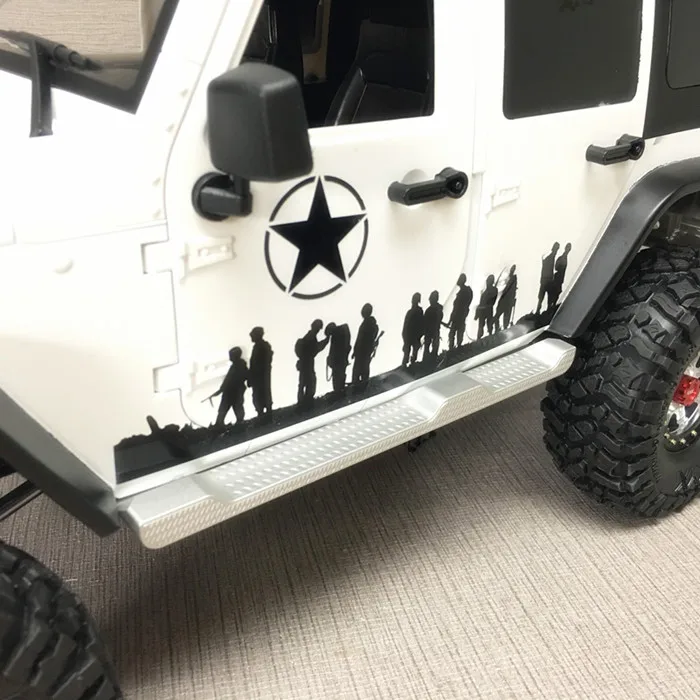 KYX CNC легированная боковая панель подставка для 5 дверного Jeep Wrangler Axial scx10 scx10ll ll 1/10