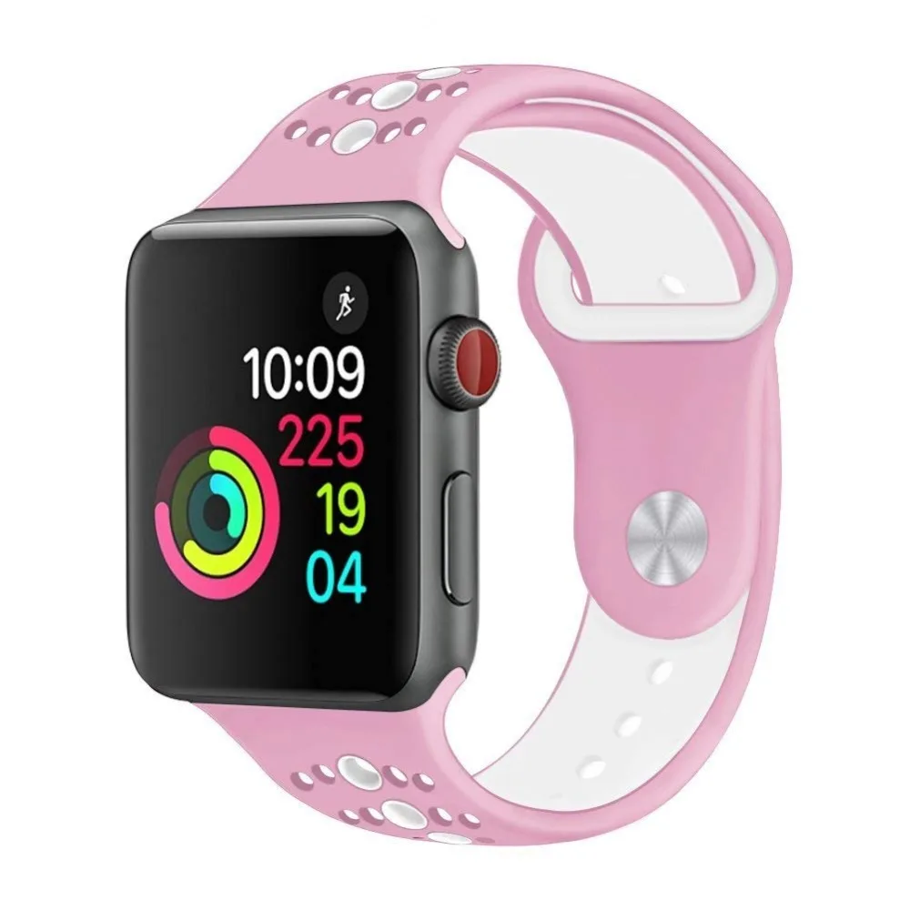 OSRUI спортивный силиконовый ремешок для Apple watch band 4 44 мм 40 мм iwatch band 3 2 1 correa 42 мм 38 мм браслет наручные часы аксессуары
