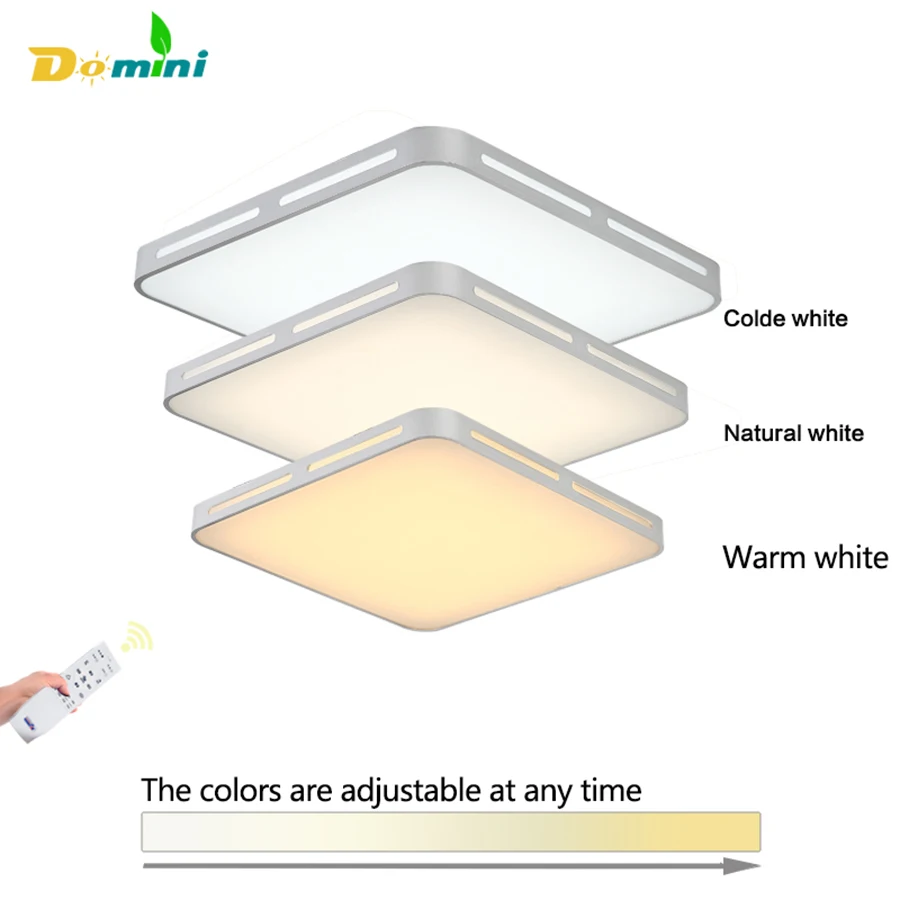 Современный декоративный потолочный светильник 3color change площади светодиодный