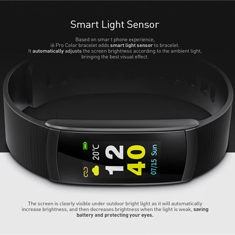 Новое поступление iWOWNfit i6 Pro C IP67 Водонепроницаемый умный Браслет фитнес браслет