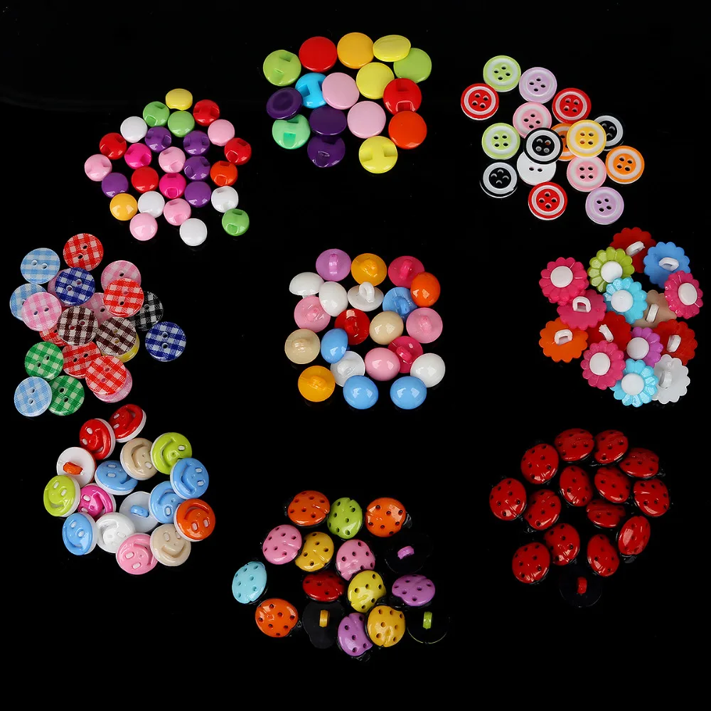 50 шт. круглые пластиковые пуговицы для шитья 9 15 мм|sewing buttons|plastic sewing buttonsbuttons for