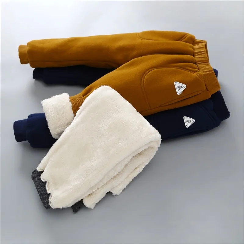 Plus Velvet Boy Kids Winter Pants New 2018 Autumn Children Casual Trousers Baby Girls Boys Warm Tracksuit | Мать и ребенок