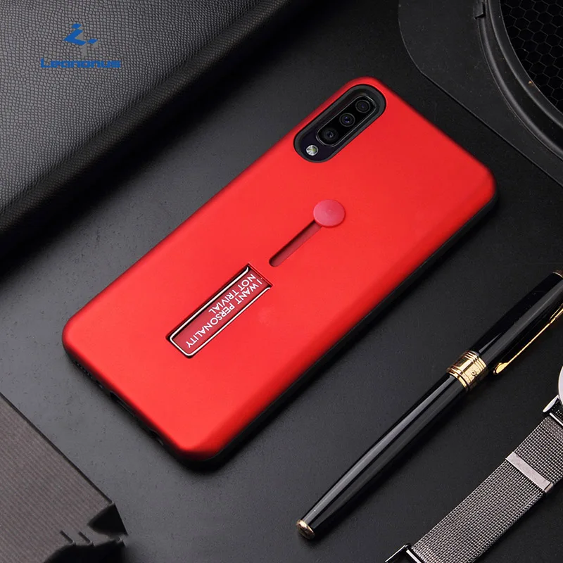 Чехол с металлическим кольцом и скрытым держателем для Samsung Galaxy A30 A50 A70 A9 Star Pro
