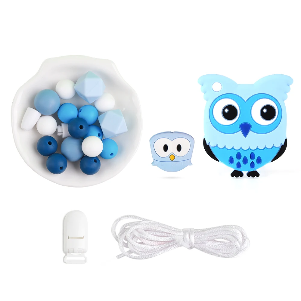 TYRY. HU Bpa Бесплатно Силиконовый Прорезыватель для зубов для детей DIY, игрушка для зубов, ожерелье, соска, цепь, Товары для детей, набор силиконовых прорезывателей и бусин