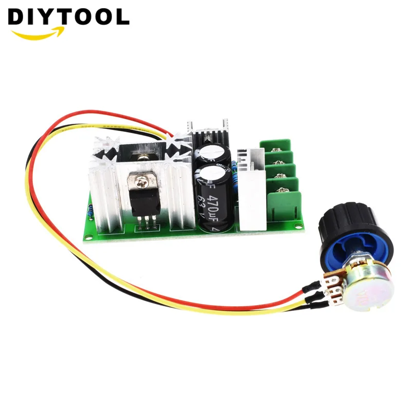 DC10 60V 12V 24V двигатель Скорость Управление регулятор ШИМ переключатель регулятора