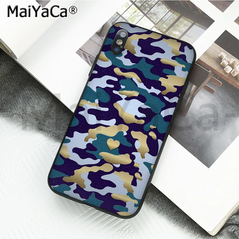 MaiYaCa Камуфляжный военный армейский ТПУ силиконовый чехол для телефона для iphone 11 pro X XS MAX 66S 7 7plus 8 8Plus 5S XR