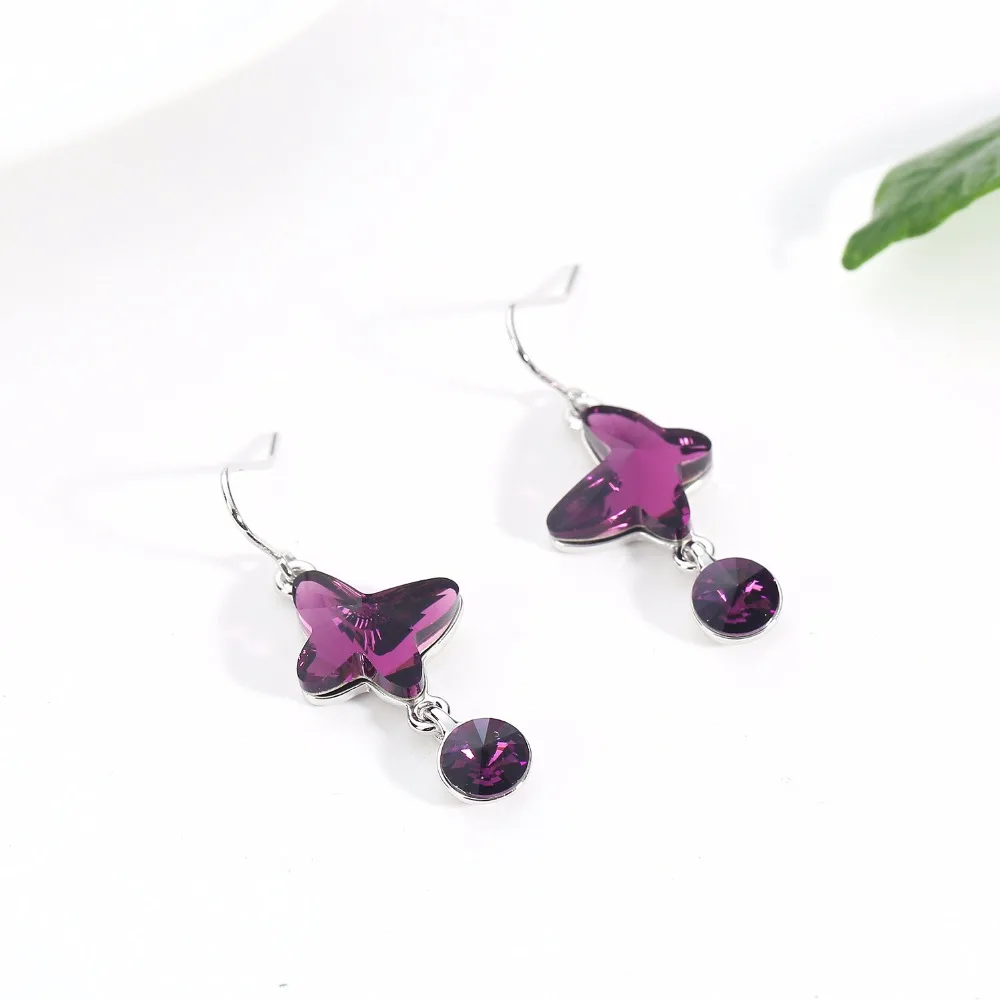 Yabel новый бренд Кристалл Висячие серьги для девочек ювелирные изделия партия