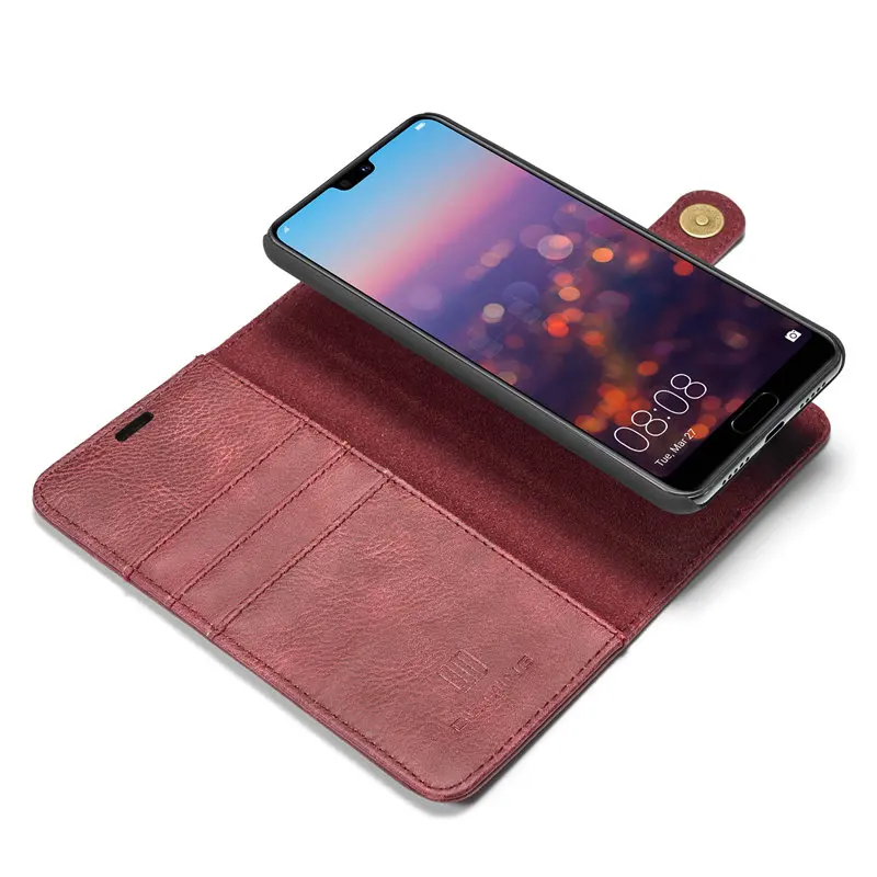 Роскошные Flip Book Cover для huawei P8 Lite 2017 Коврики 9 10 случае 2IN1 съемный Стенд Wallet чехол p20