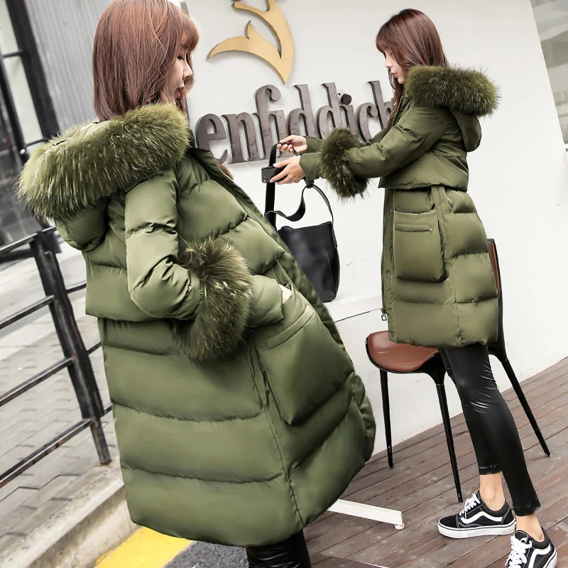 ZVAQS 2020 новая длинная парка милое Женское зимнее пальто толстая зимняя куртка с