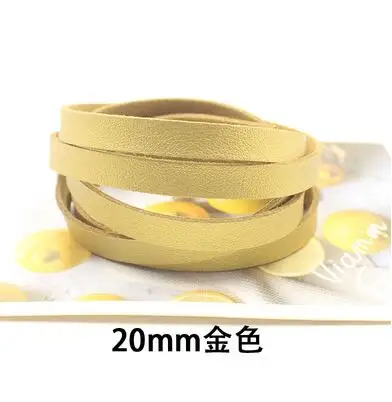20 мм Широкий DIY сумка пряжки части Аксессуары PU шнур из искусственной кожи полосы шнура замши ремень сумки ручные аксессуары ручной работы