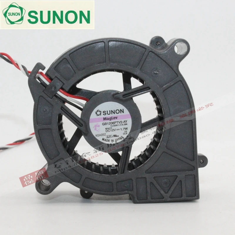 Турбовентилятор SUNON GB1206PTV2-AY, 6025, 12 В, 1,2 Вт, 6 см