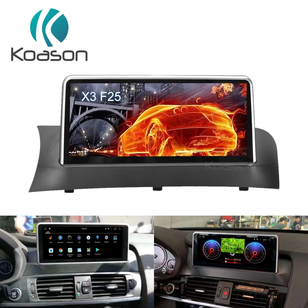 Koason 10 25 &quotIPS HD экран Android 8 1 GPS навигация для BMW X3 F25 2011 2012 автомобильный аудио видео