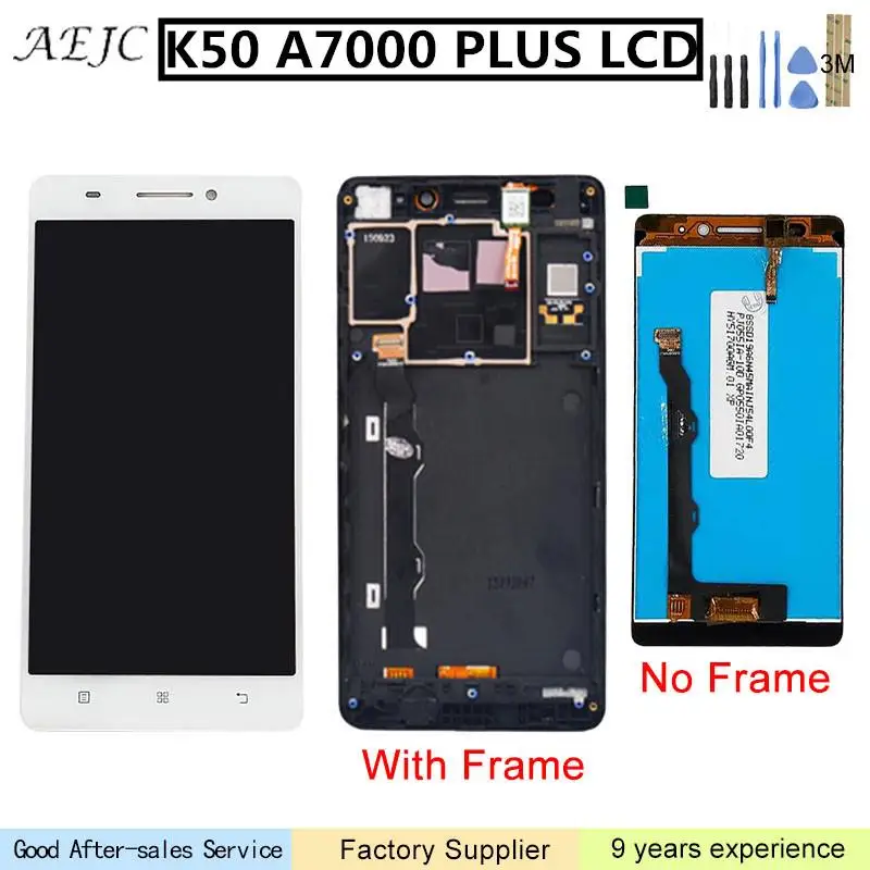 5 дюймов ЖК дисплей для Lenovo K50 T5 K3 Note A7000plus кодирующий преобразователь сенсорного