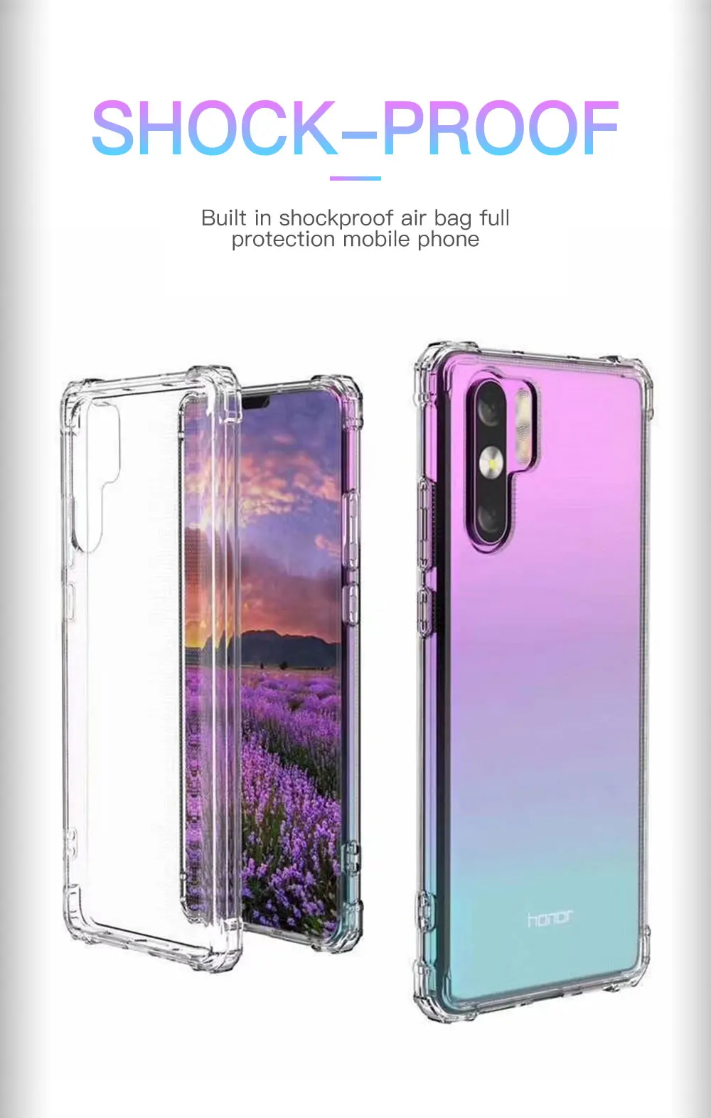 Прозрачный мягкий Силиконовый противоударный чехол для huawei P10 P20 P30 Lite Plus Pro прозрачный защитный чехол для mate 10 20 Lite Nova 3 3i 4