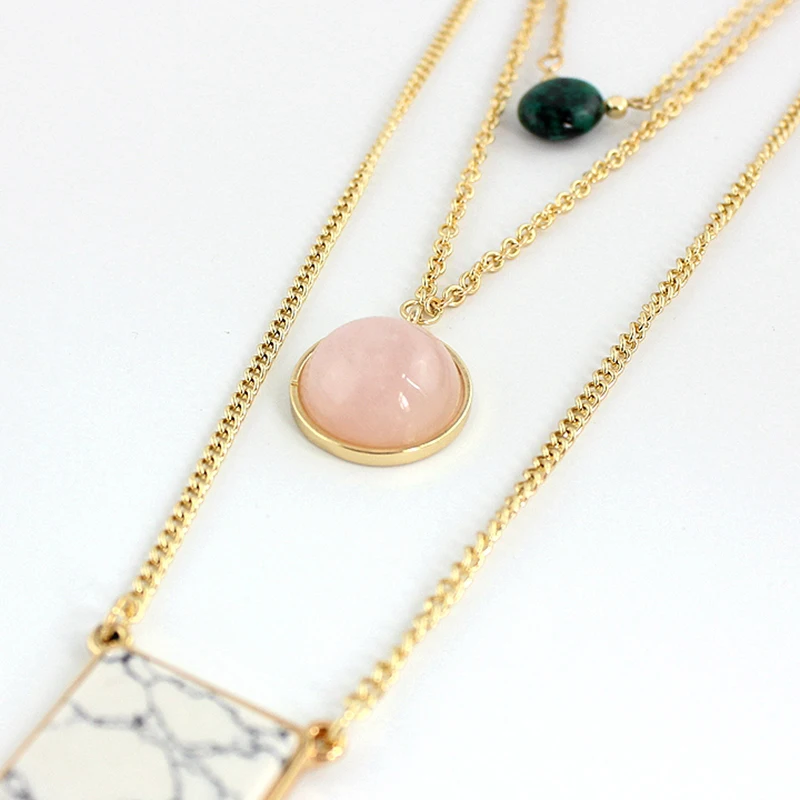 Ожерелье женское многослойное золотистое в этническом стиле|body necklace|pendant goldpendant