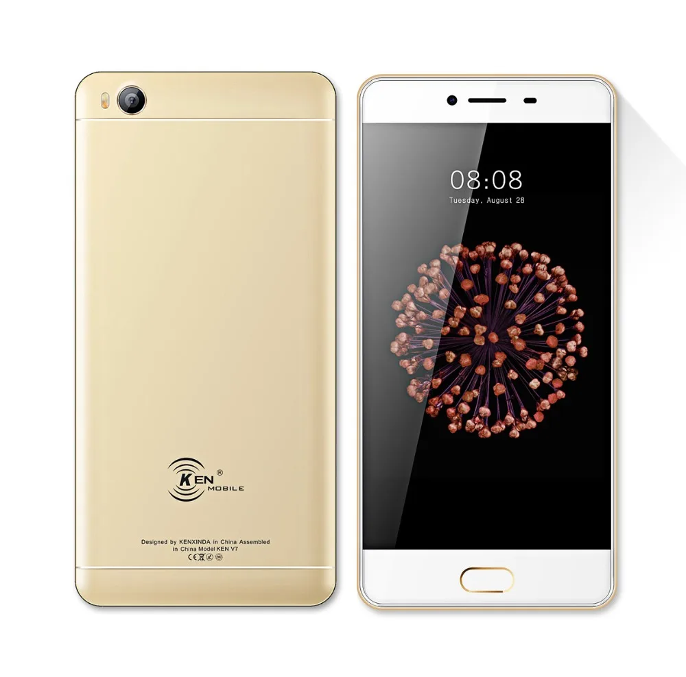 Оригинальный Kenxinda S8 ультра-тонкий отпечатков пальцев 4G 5 0 дюйма 2 GB + 16 смартфон