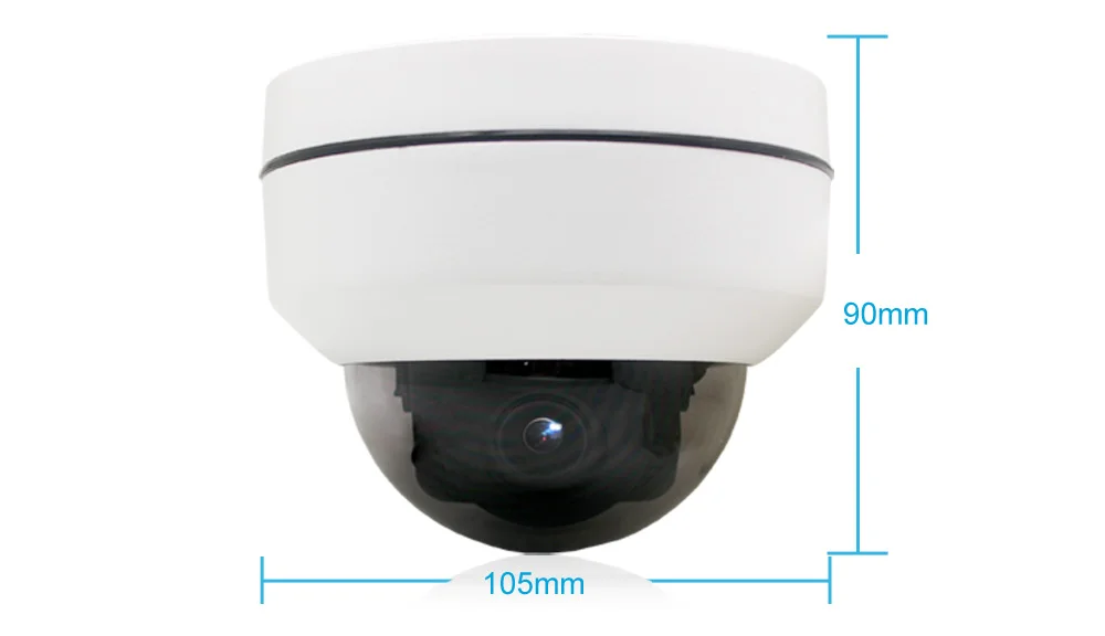 Full HD 2MP купольная камера с WiFi в помещении с высоким Разрешение 1920*1080P 2,0 мегапиксельная 3,6 мм фиксированные функции панорамирования, наклона и Беспроводной купольная IP камера Камера для Iphone и Ipad