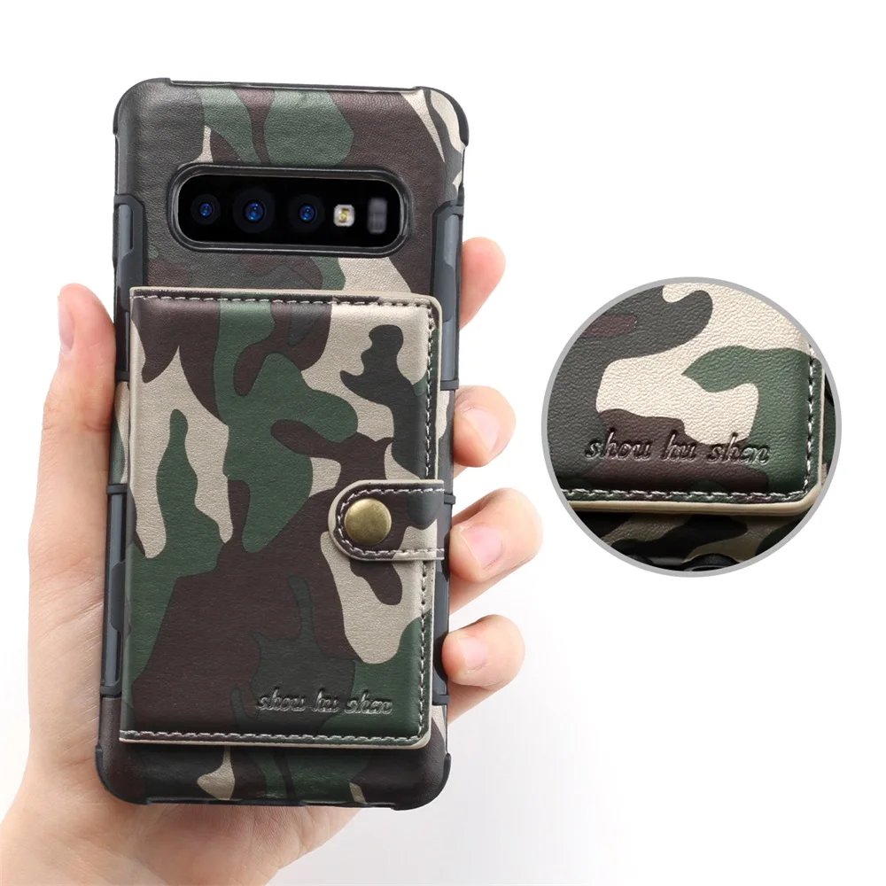 Camouflage Wallet Case Slide Card Phone For Samsung Galaxy S10 S10Plus S10Lite NOTE9 NOTE8 S8 S8Plus S9 S9Plus | Мобильные телефоны
