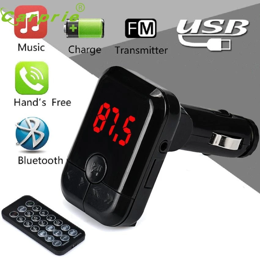 Новое поступление Bluetooth беспроводной fm-передатчик MP3 плеер Handsfree автомобильный комплект USB TF SD Пульт дистанционного управления dr1