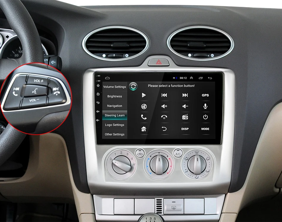 JMCQ " 2 Din 4G wifi Автомагнитола для Ford Focus Exi MT AT 2004-2011 мультимедийный плеер четырехъядерный Android 8,1 gps навигация