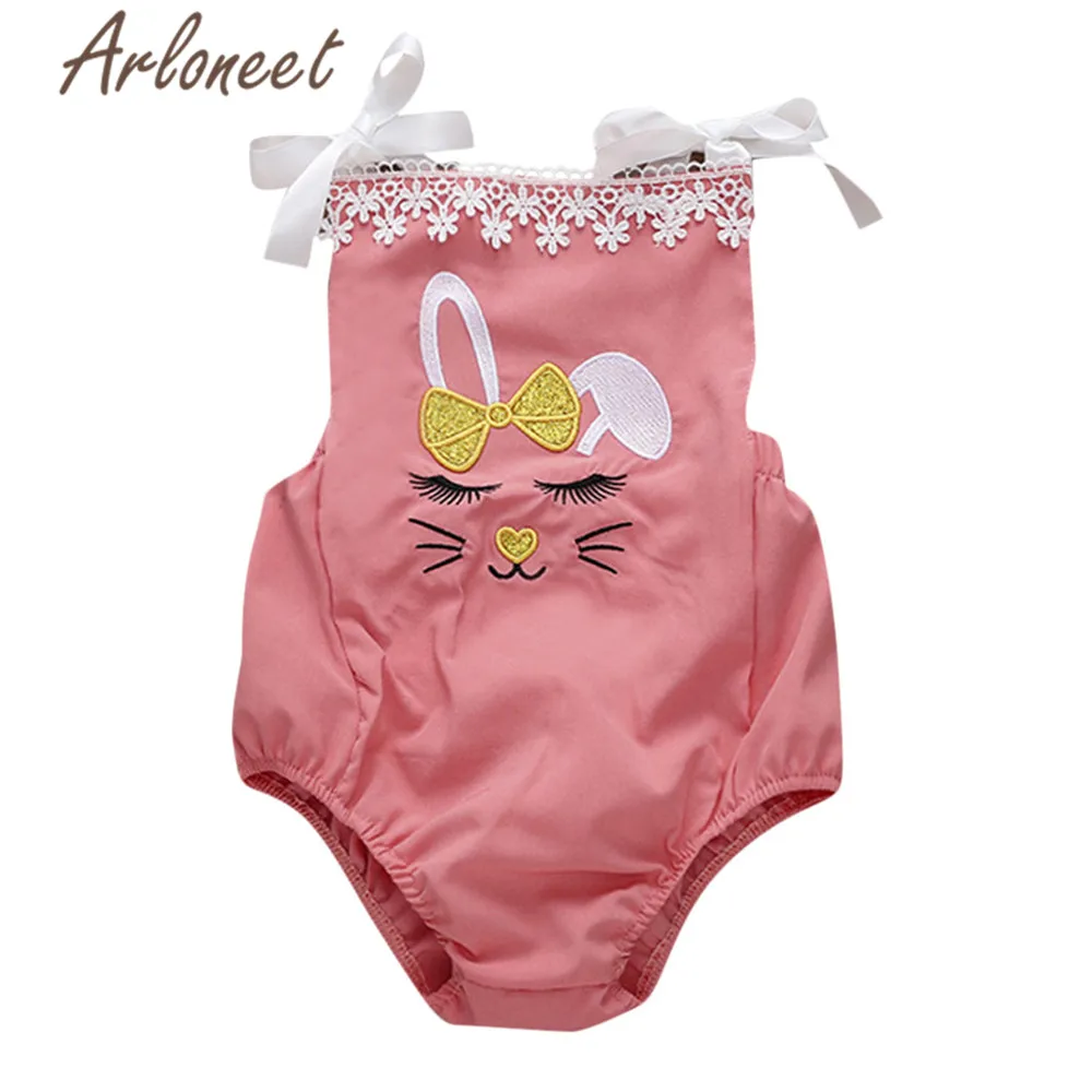 ARLONEET/Одежда для новорожденных девочек комбинезон с кроликом детей милый костюм