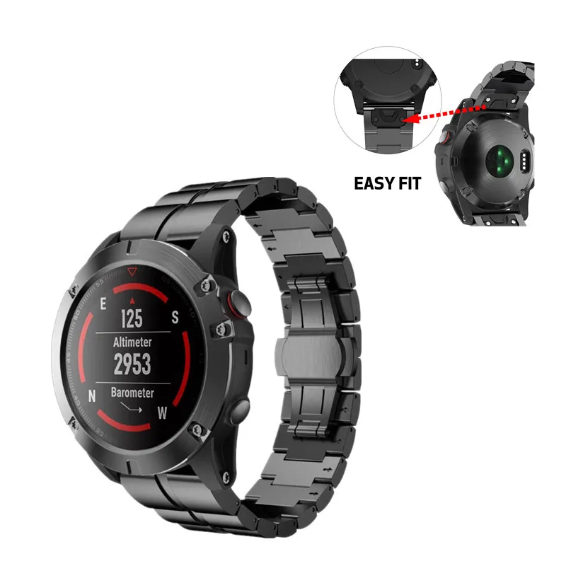 Браслет из нержавеющей стали для Garmin Fenix 5X GPS fenix3 / HR Smart Watch 9 11|Смарт-аксессуары| |