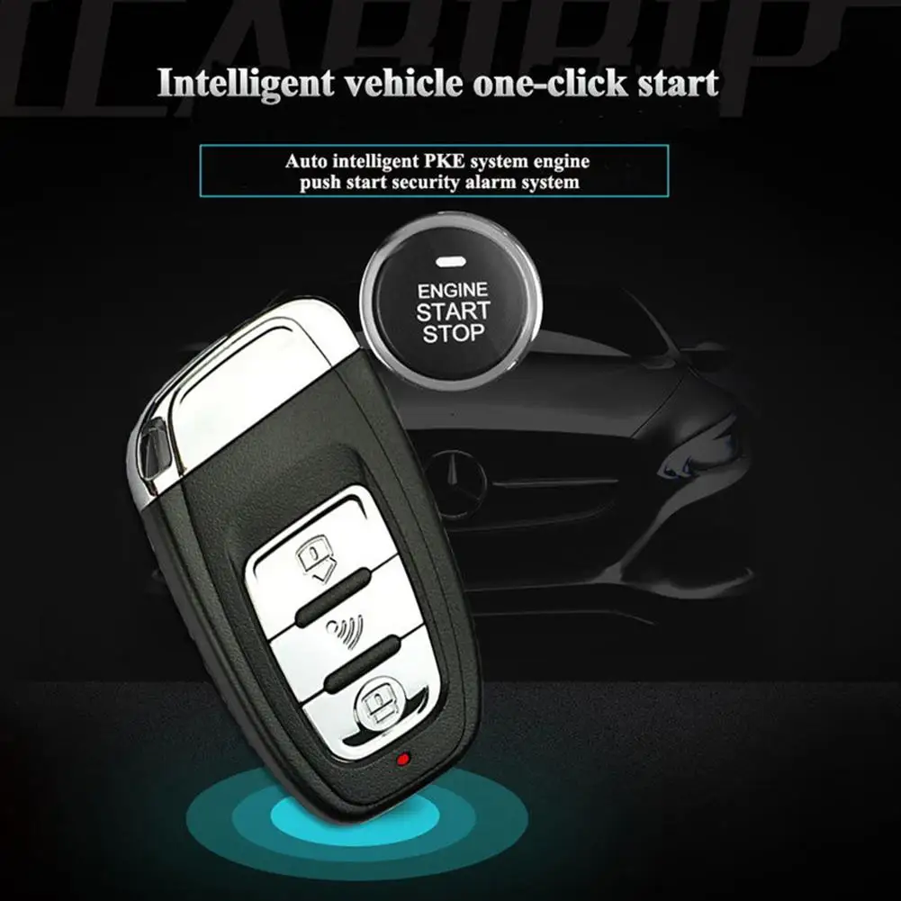 12V Универсальная Автомобильная противоугонная система дистанционного запуска пульт дистанционного управления без ключа введите PKE One мини генератор