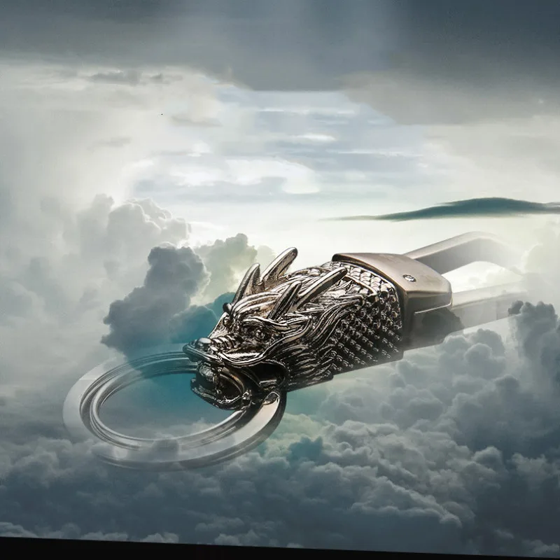 Модель автомобильного брелка Dragon Head держатель ключей для автомобиля безделушки