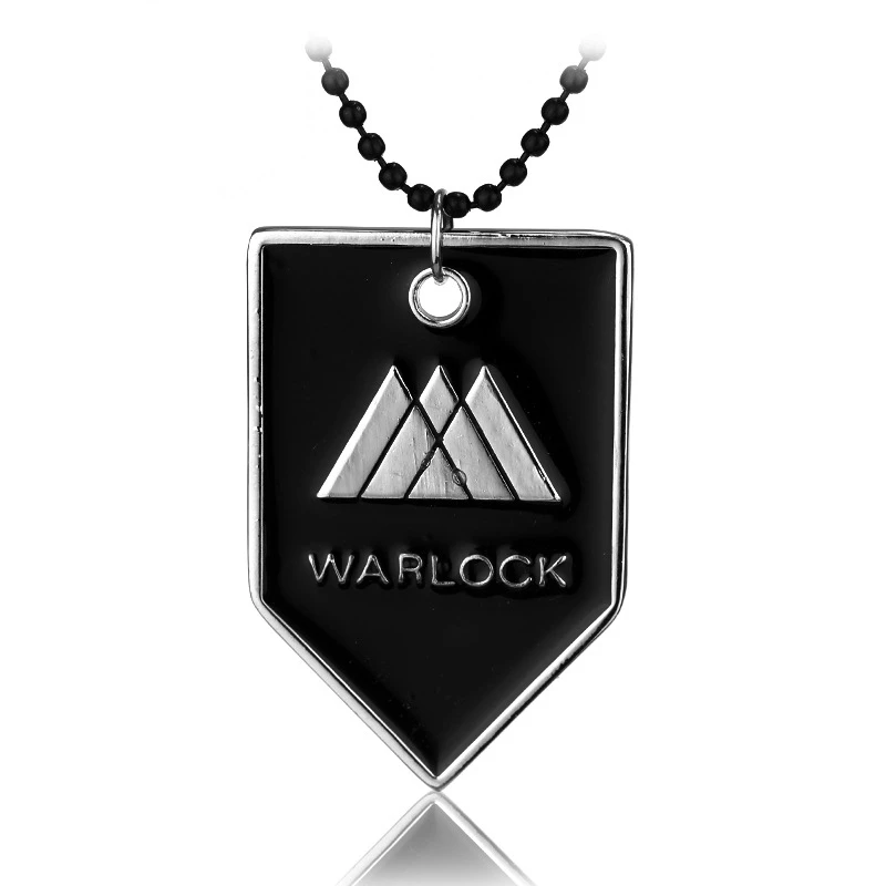 PS4 игра Destiny судьба ожерелье Охотник WARLOCK TITAN письмо логотип сплав кулон для мужчин