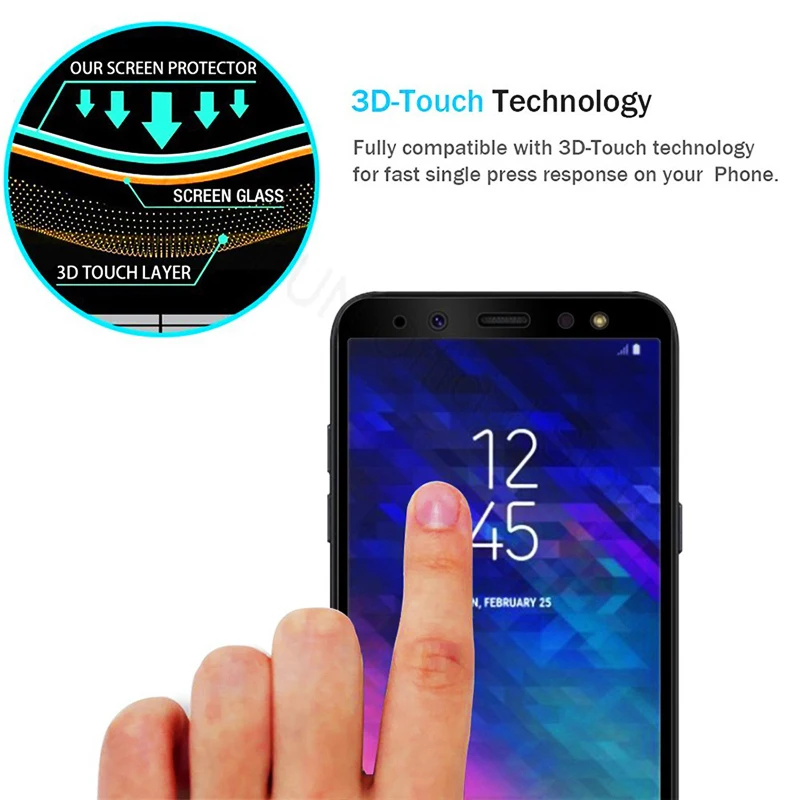 Закаленное стекло для Samsung A6 a6 2018 A600 Защита экрана Galaxy Plus пленка + A605F A6Plus 6 |