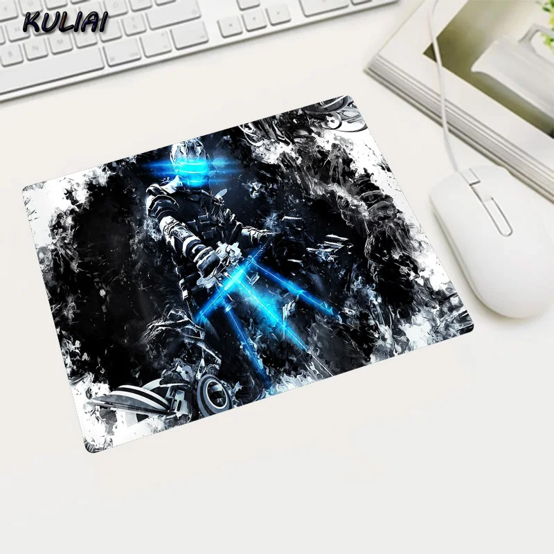 xgz hot dead space video rectangle rubber mouse pad gamer game gaming laptop 18x22cm20x25cm25x29cm washable pc mousepad mats free global shipping