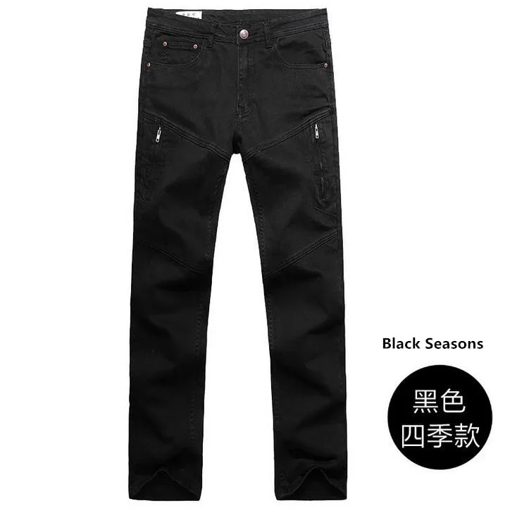 Jeans1226 Black ICPANS, мужские джинсы, брюки, стрейчевые, прямые, свободные, черные, карго, джинсы, мужские, на молнии, новинка, большие размеры 40, 42, 44 - Цвет: Jeans1226 Black