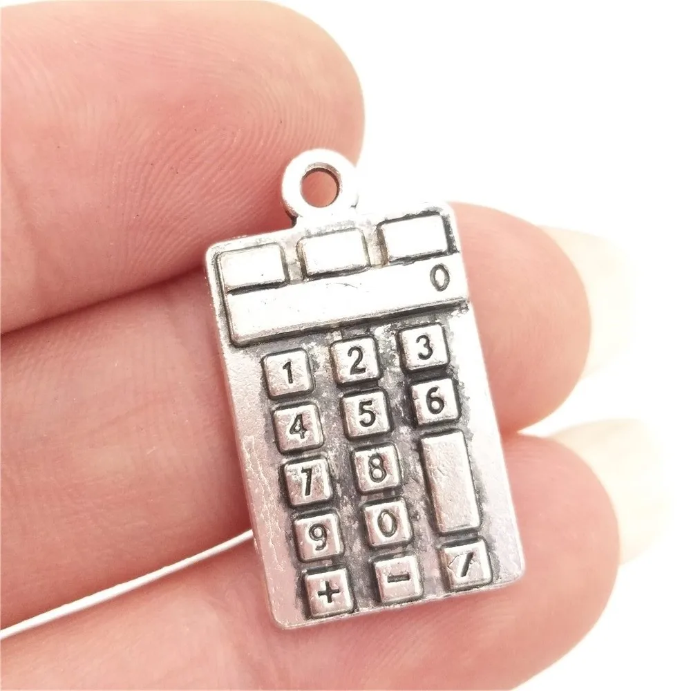 Подвеска калькулятор из цинкового сплава 13 х23 мм 2 4 г|zinc alloy charms|alloy charmsschool charms |