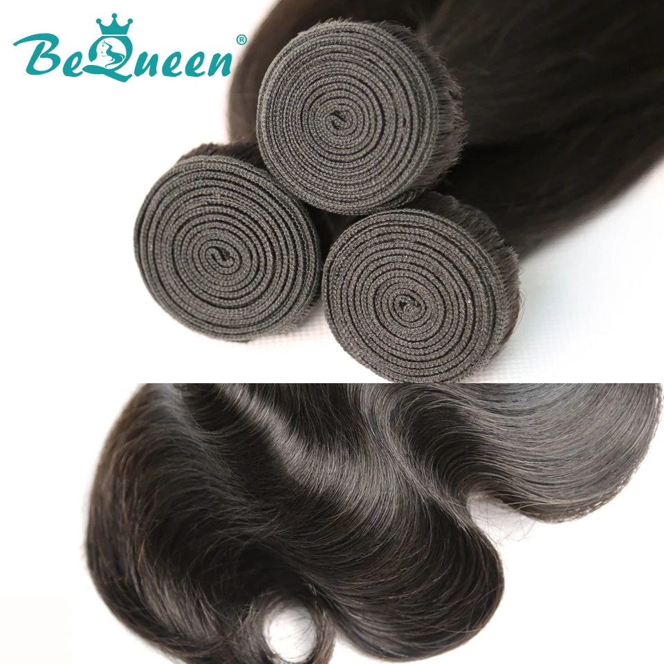 Bequeen индийские необработанные Виргинские волнистые волосы 3 шт./партия + закрытие