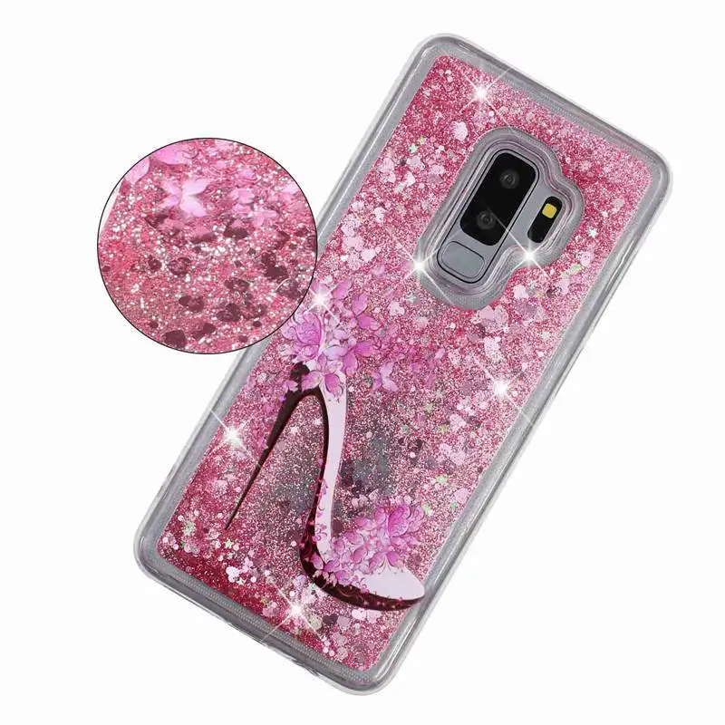 Чехол для телефона Samsung Galaxy S6 S7 край S8 S9 плюс S10e S10 защитной оболочки Блестящий