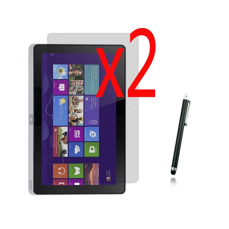 3в1 2x прозрачная защитная пленка для ЖК-экрана + 1x Стилус Acer Aspire W700 P3-171 P3-131 11 6&quot |