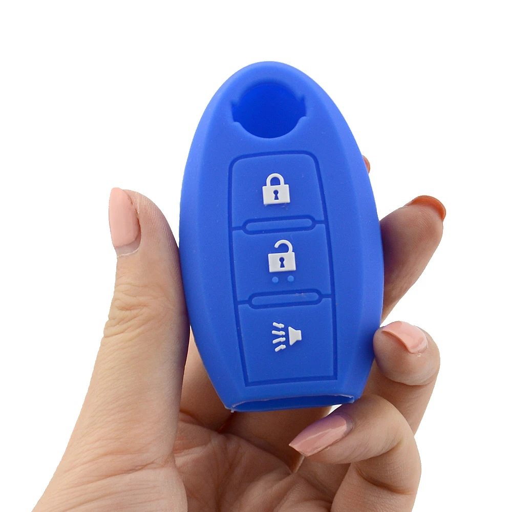 OkeyTech хорошее качество силиконовый чехол для ключа автомобиля Nissan Qashqai Skyline Juke Alissa