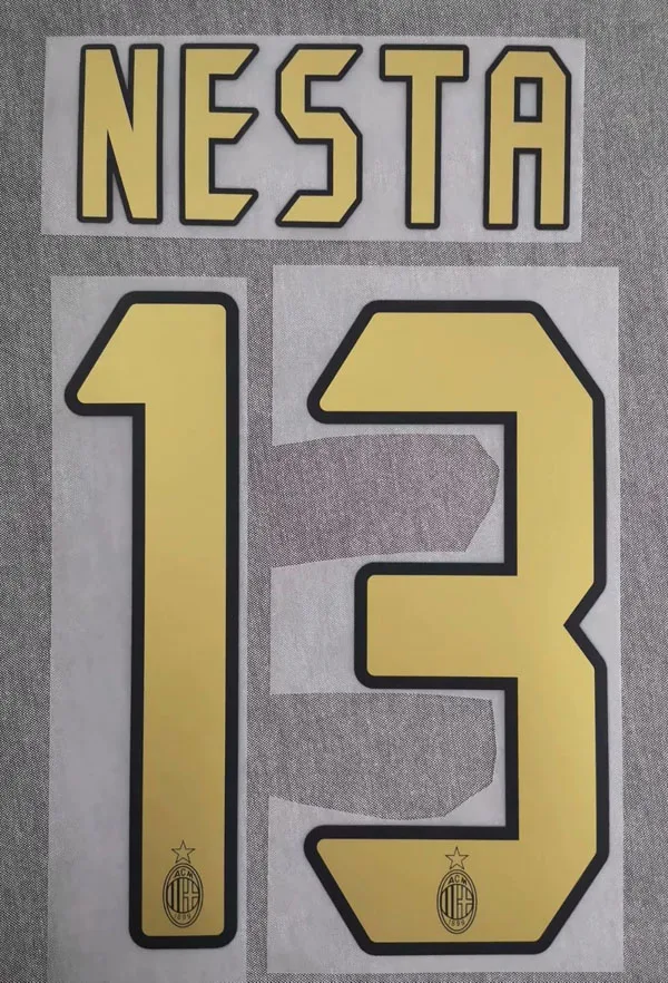 2006 2007 KAKA Nameset Ретро Ronaldinho Пирло Шевченко инзаги малдини Неста Nameset футбольный патч с принтом