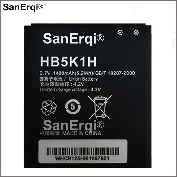 1250mAh Замена HB5K1H HB5K1 батарея для Huawei C8650/U8650/M865/C8810/U8660/S8520/U8660/T8620