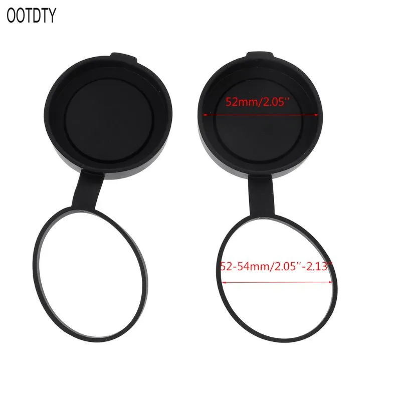 OOTDTY 2 pieces Binoculars Protective Rubber Objective Lens Cap 42mm for Telescope with Outer Diameter 52-54mm | Инструменты