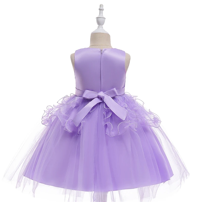 ABGMEDR Brand Flower Girl Dress for Wedding and Party Girls Embroidered Princess Monsoon Kids Children Christmas Clothing | Детская
