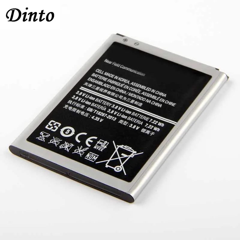 Аккумулятор Dinto для телефона 1900 мАч 3 8 В B500AE B500BE Samsung Galaxy S4 Mini i9192 i9198