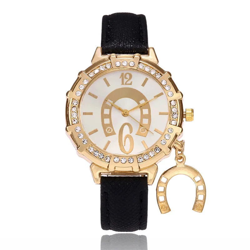 Женские часы с кристаллами LASPERAL минималистичные цифрами кварцевые из