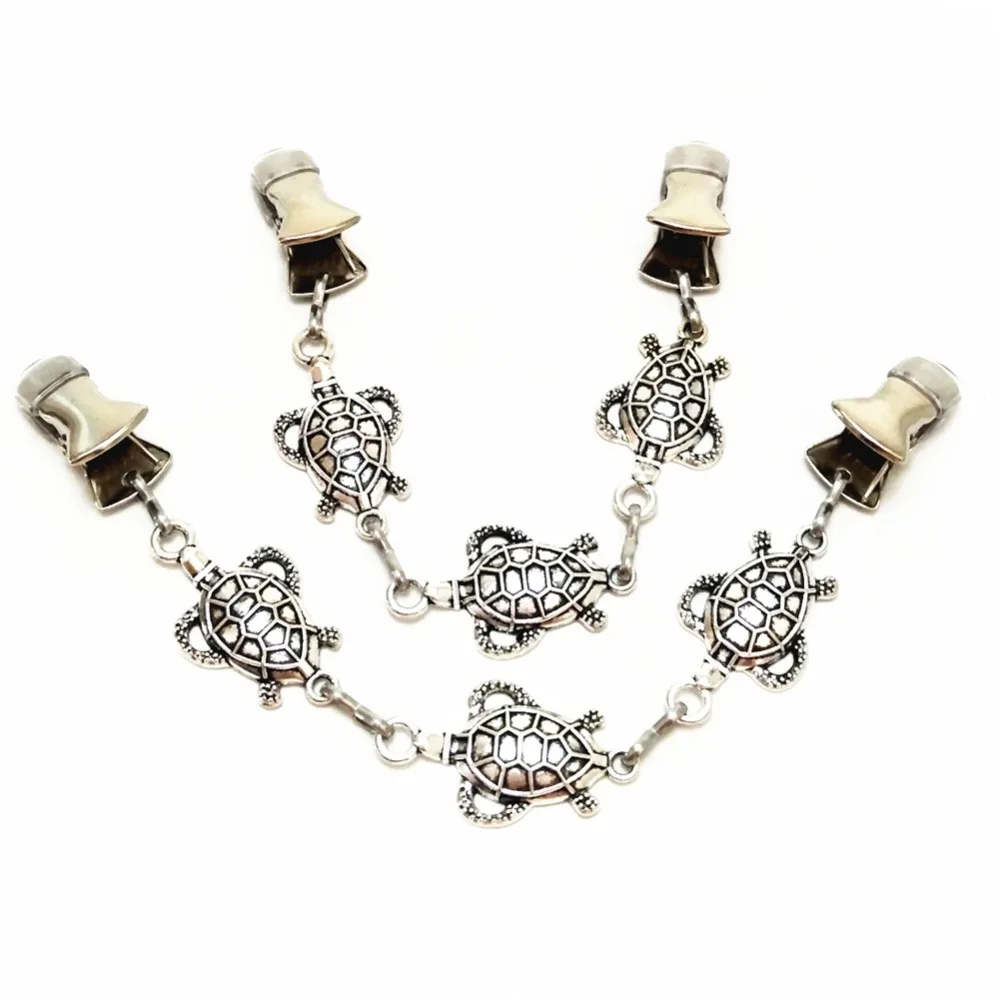 Застежки в виде черепахи плаща накидки Женская цепочка стильные зажимы для