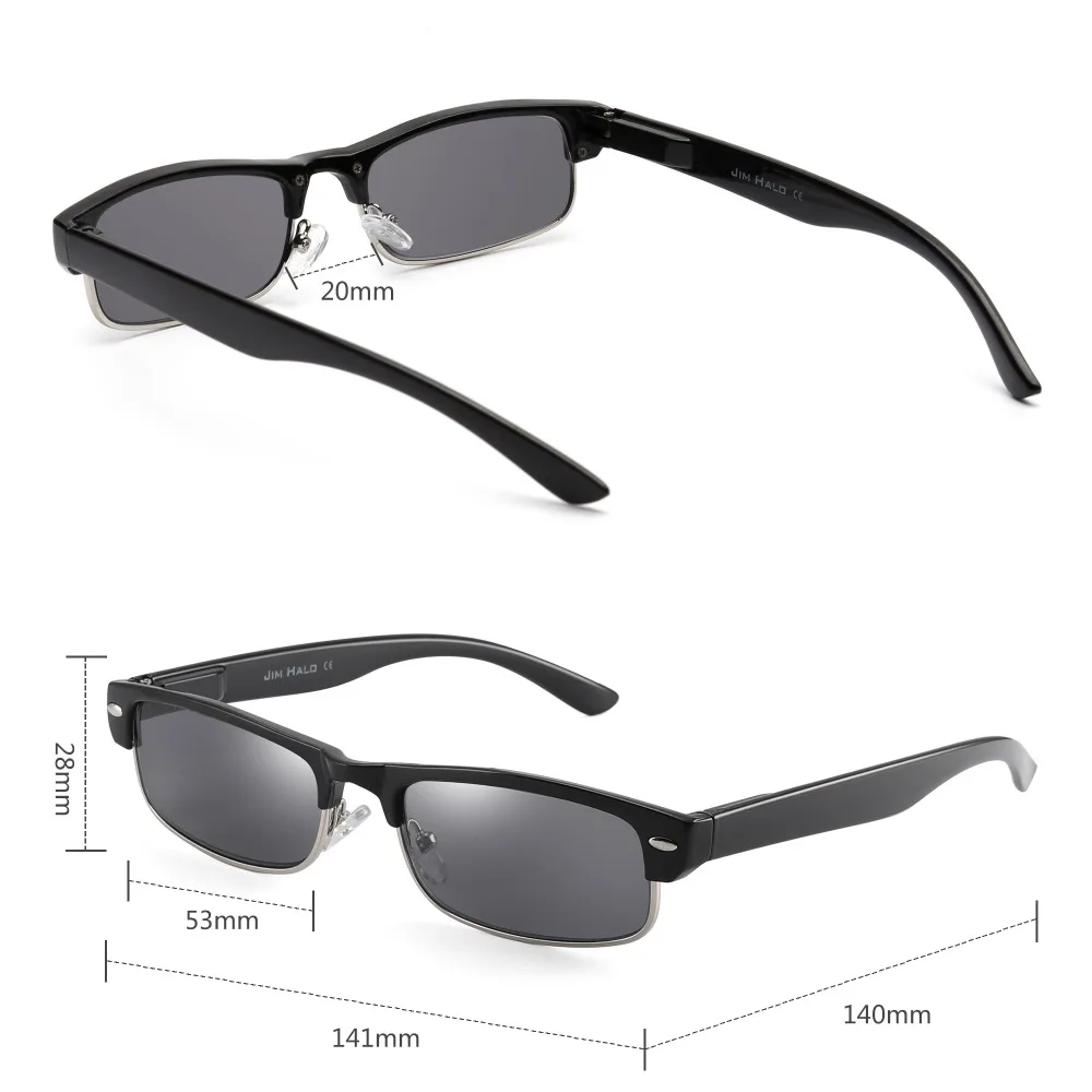 JM солнцезащитные очки с половинной оправой читателей весна петли диоптриями для