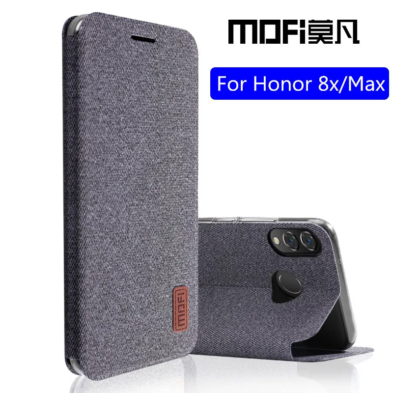 Для huawei honor 8x max чехол для honor 8x откидная крышка силиконовый задний чехол противоударный чехол для телефона fundas MOFi чехол для honor 8x
