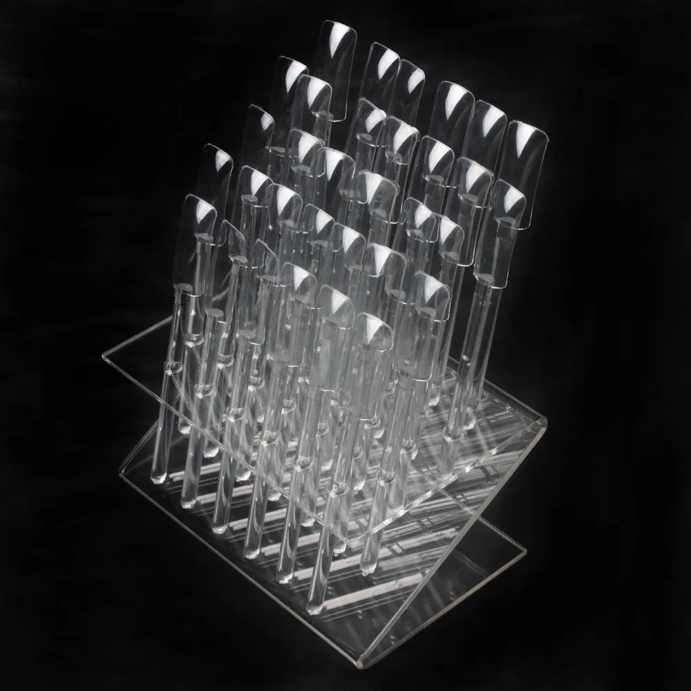 32 Советы Поп Щупы для мангала Дизайн ногтей советы Дисплей стенд практике