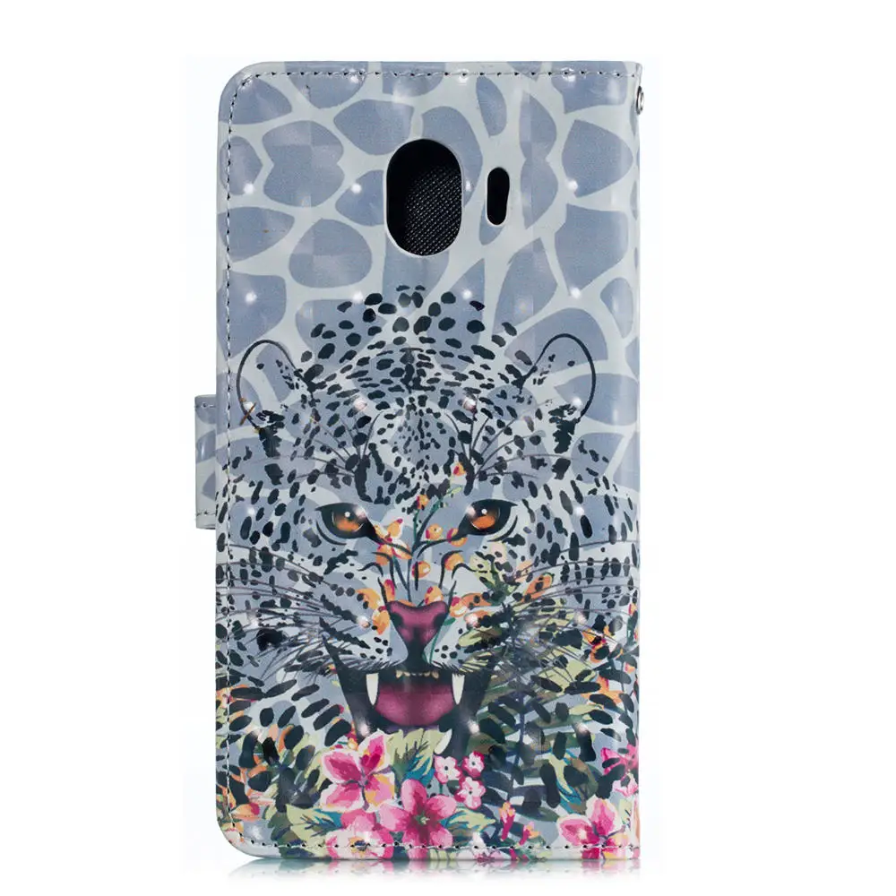 3D кожаный чехол-книжка чехол для samsung Galaxy A6 A8 звезда J4 J6 J7 J2 Pro J3 J5 A5 S7 край S8 S9 плюс Чехол-портмоне