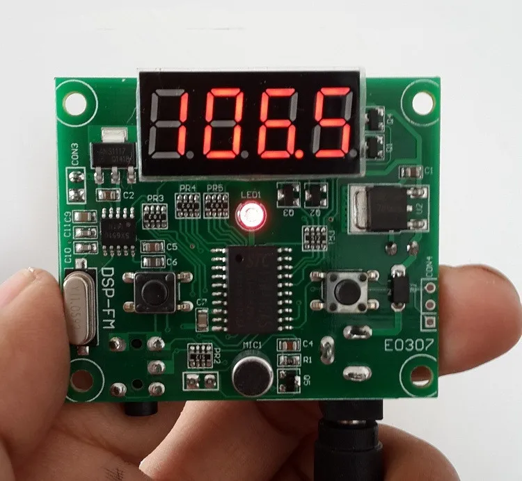 DSP технология fm радиопередатчик дисплей модуля LCD для беспроводного аудио звука| |