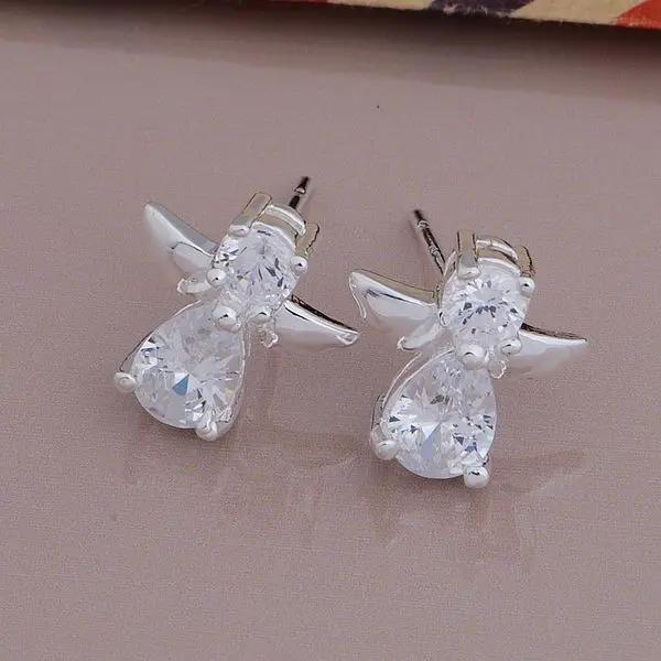 Серьги цвета серебра AE653 модные ювелирные изделия ангел/cpvalhca bjdakaka|jewelry tent|jewelry